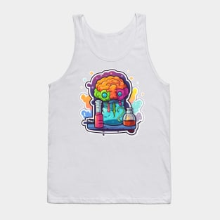 Think Outside The Box With Brain Art Tank Top